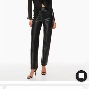 ARITZIA MELINA VEGAN LEATHER PANT TALL